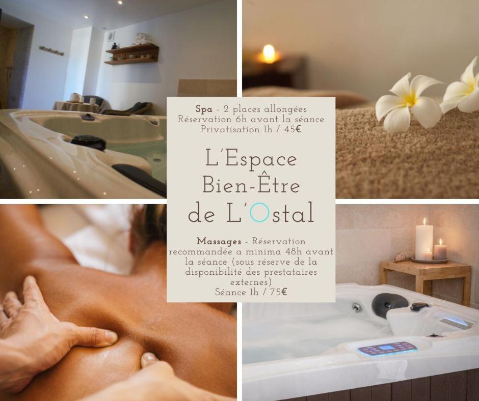 L'Ostal - Bed & Breakfast - Chambres Et Suites De 25 A 40M2 - Spa Saint-Hilaire-d'Ozilhan ภายนอก รูปภาพ