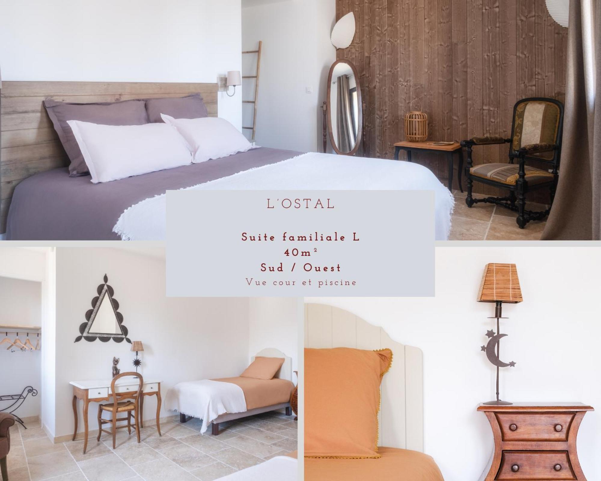 L'Ostal - Bed & Breakfast - Chambres Et Suites De 25 A 40M2 - Spa Saint-Hilaire-d'Ozilhan ภายนอก รูปภาพ